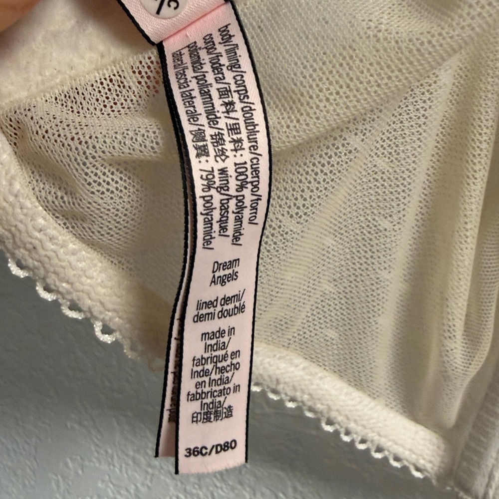 Victoria's Secret Lace Bra - Dream Angels Cream 36 C - Picture 7 of 7